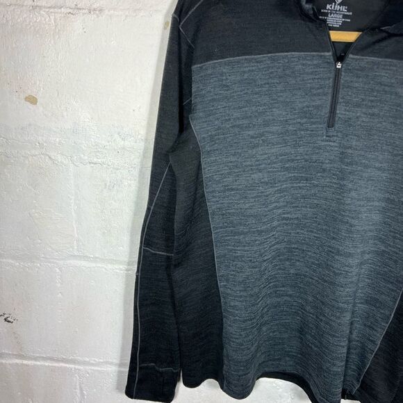 Kuhl men's Ryzer 1/4 zip stand collar pullover sweater Large 3112 21F - Picture 6 of 8